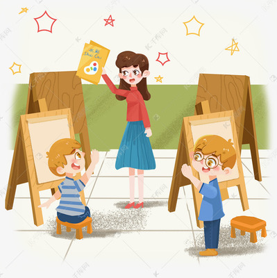 暑期小课堂 卡通人物绘画教学欢乐行